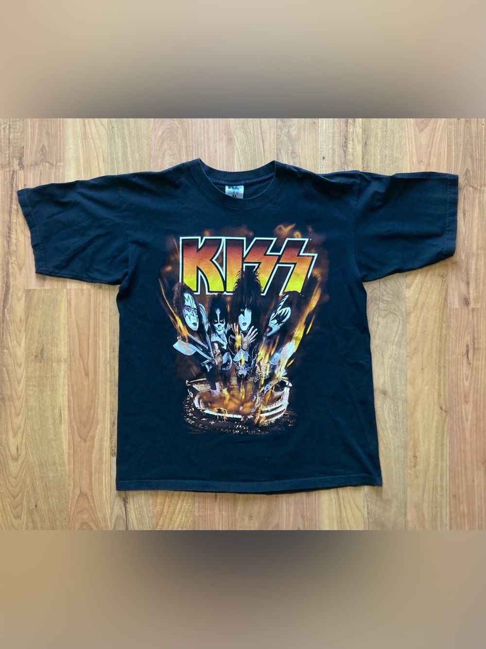 VTG Kiss Psycho Circus 1998 Tour Concert Black Tshirt Mens XL Portland ME